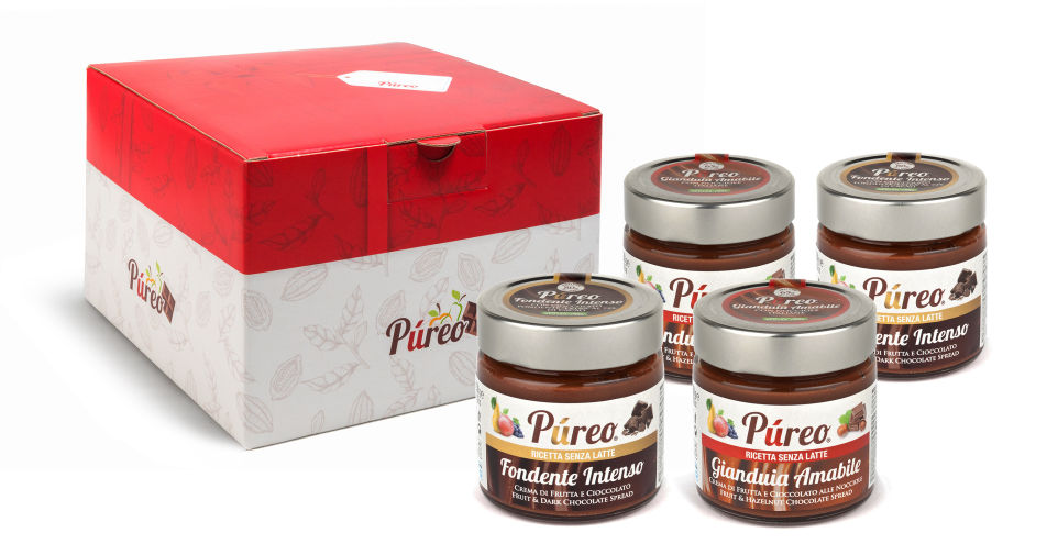Mix di 4 barattoli Pureo 2 Top da 250 gr e 2 Original da 220 gr